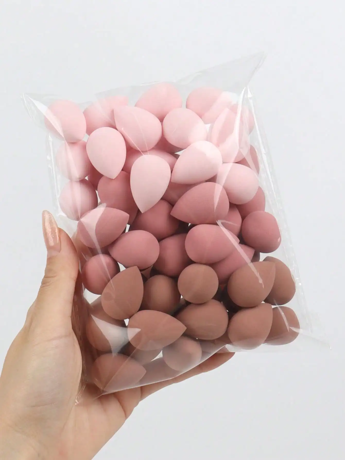 15/30/60pcs Mini Makeup Sponges, Random Color & Shape, Multi-Purpose  Sponges For Liquid, Cream And Powder
