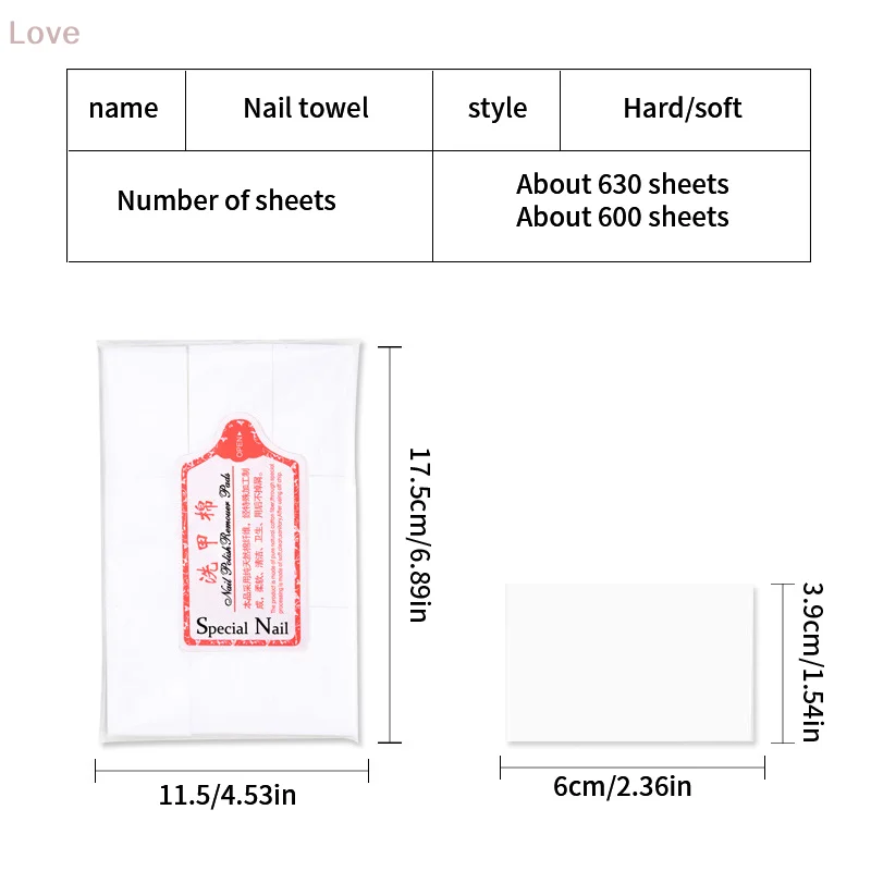 600/630 قطعة هلام مزيل طلاء الأظافر هلام البولندية الأنظف مانيكير مزيل الأظافر الوبر الحرة مناديل نظافة ورقة الوسادة لفن الأظافر #2
