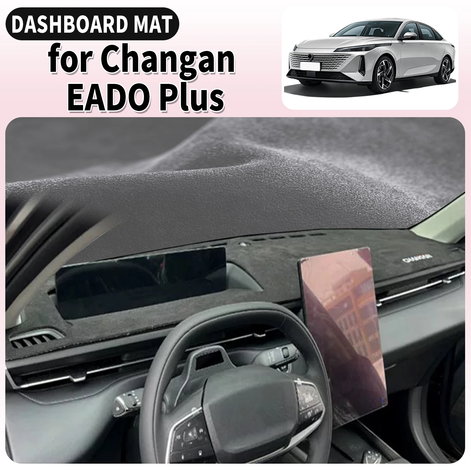 

fit for Changan Lamore 2023-2025 EADO Plus LOGO Car Accessories Dashmat Dashboard Cover Pad Protective Carpet DashMat Sunshade