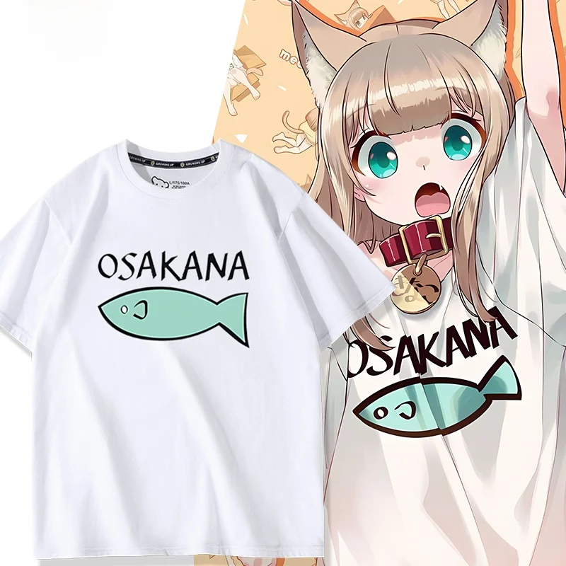 

Оригинальная футболка для девочек с коротким рукавом, летняя одежда, молодежная модная хлопковая футболка с круглым вырезом и принтом, аниме-косплей