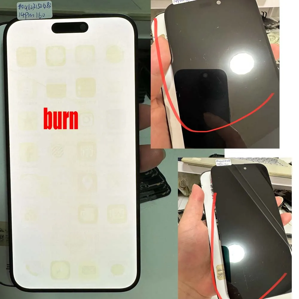 高品質欠陥 iPhone 14 Pro Max LCD ディスプレイ画面の交換 iPhone