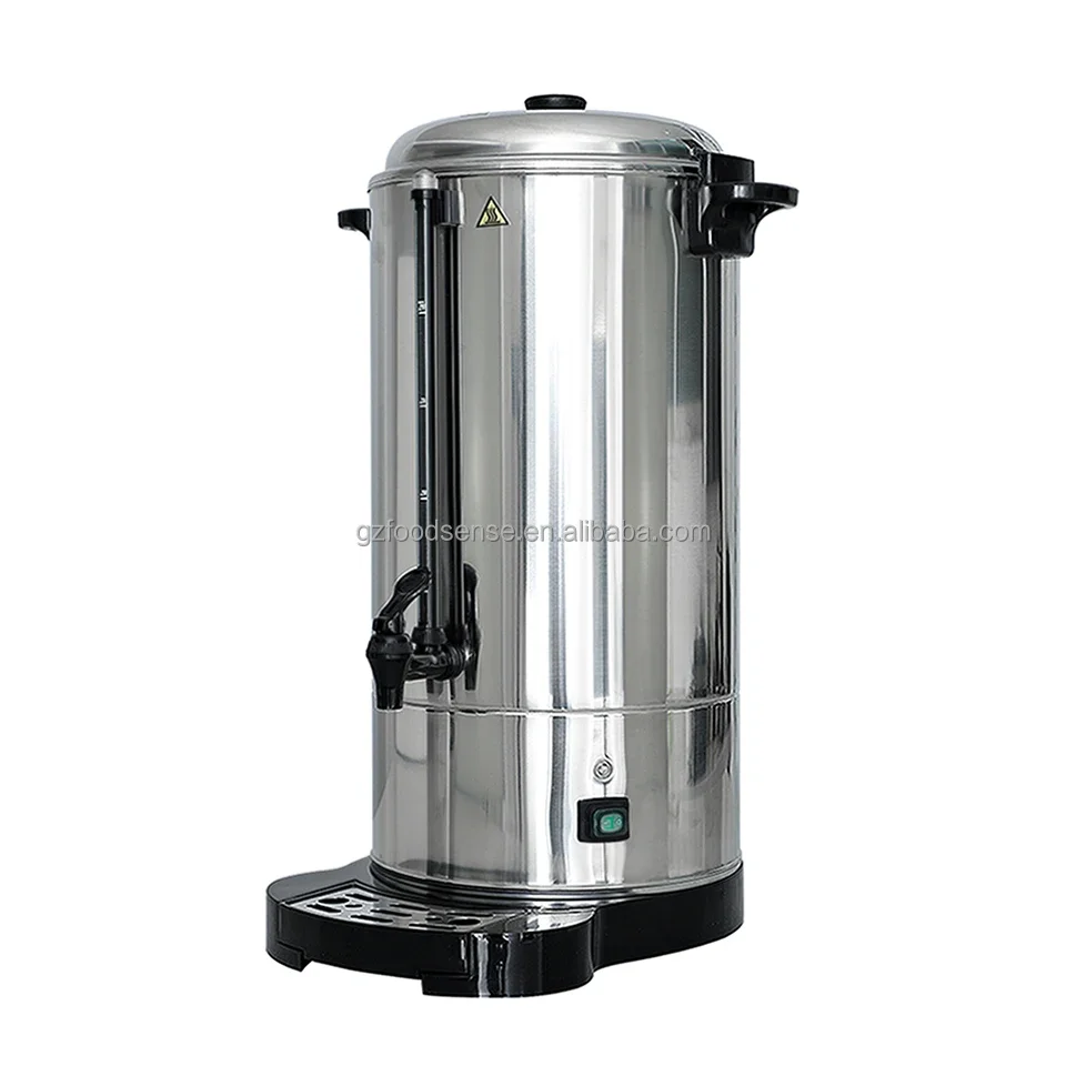 Stainless Steel Electric Water Boiler Bucket For Catering Commercial Hotel Milk Tea Coffee Kettles Coffee Urn Drink Dispenser