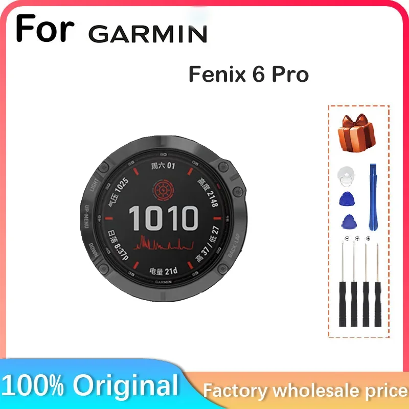 New Display Screen For GARMIN Fenix 6 Pro Fenix 6 Sapphire Silver/Carbon/Gray LCD Panel Sport Repair Parts Replacement