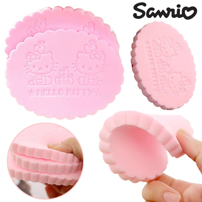 

Sanrio Hello Kitty Cartoon Makeup Powder Puff Anime Women Thicken Face Washing Cleaning Sponge Cosmetics Sponges Makeup Tools