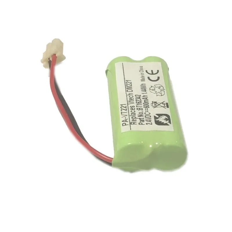 PA-VT221 2.4V 600mAh Rechargeable Battery For VTech DM221 Baby Monitor Compatible BT183342 BT283342 BT166342 BT266342 Batteries