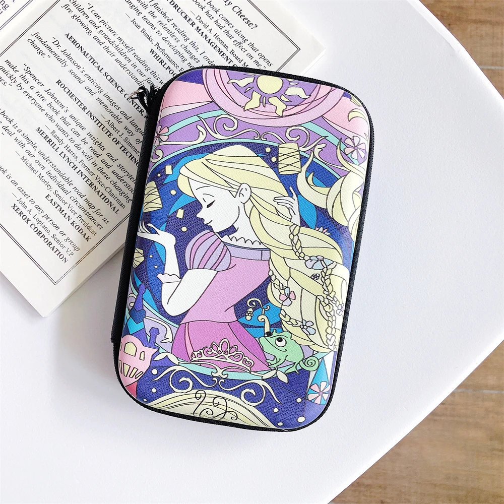 Étui pour écouteurs Airpods, étui rigide pour écouteurs, étui de rangement pour batterie externe, câble, boîte de voyage, pochette de transport, sirène, Alice, princesse