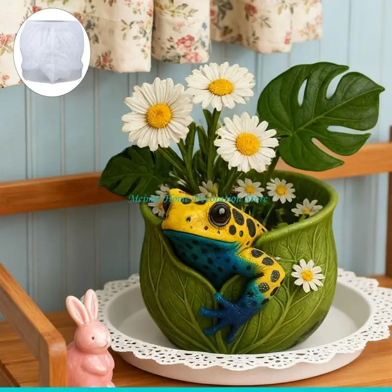 H7BF Candlestick Epoxy Casting Mold Silicone Flower Pot Mold DIY Pen Holders Mold