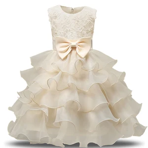 Children formal luxury party dress for wedding birthday children Christmas ceremonies dresses for girls lace tutu flower girls dress 6 Main sales luxury children's dress - №1