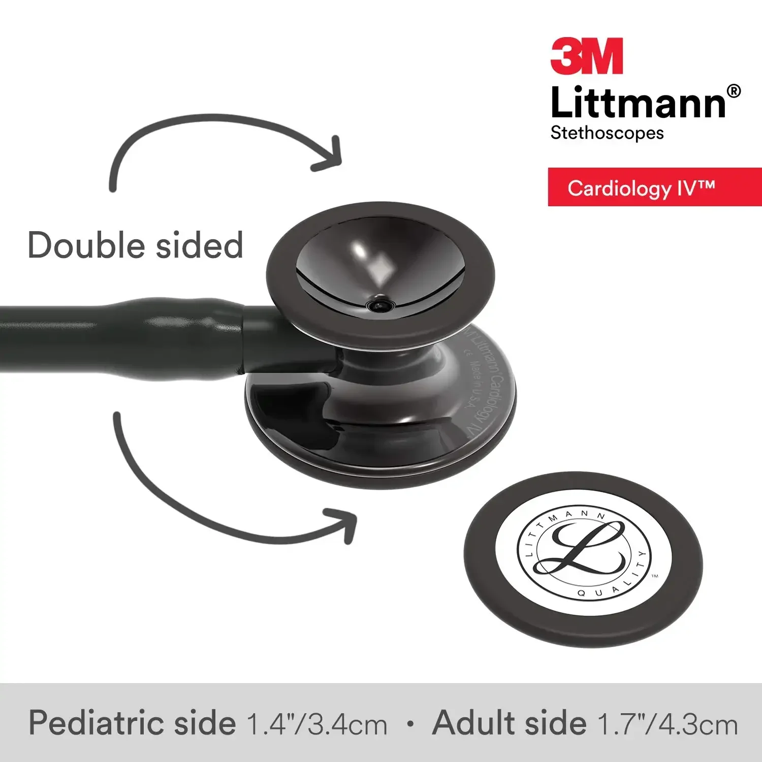 Littmann Cardiology IV Diagnostic Stethoscope High Polish Smoke-Finish 6232 - Image 3