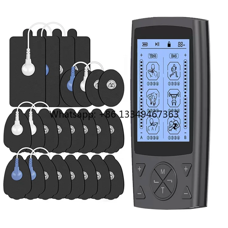 Electric Body Massager Low Frequency Pain Relief Health Medical Tens Unit Therapy 24 Modes 20 Intensity Levels