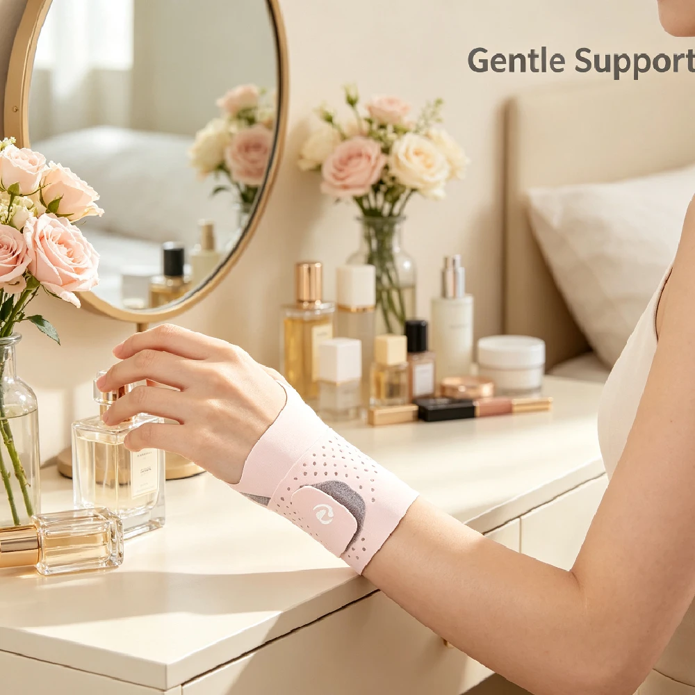 Ultra-Dünne Handgelenkbandage für Karpaltunnelsyndrom, Kompressions-Handgelenkbandage für Sehnenentzündung, TFCC, Nachtschutz für Männer und Frauen, linke und rechte Hand – Detail 17