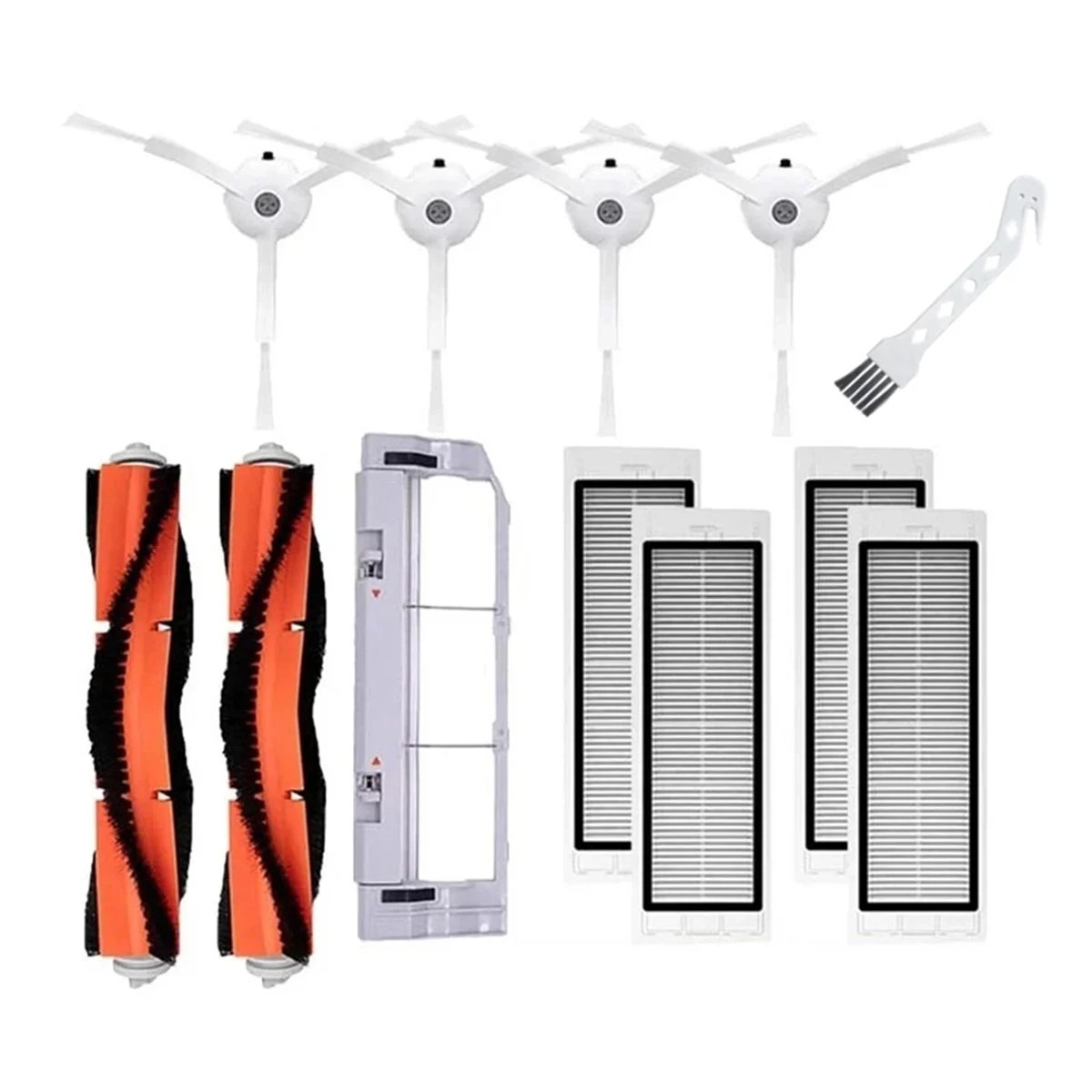 สําหรับ Roborock S5 S502-00 S502-02 S5 Max S6 S6 MaxV S6 Pure E4 E5 หุ่นยนต์สูญญากาศอะไหล่หลักแปรงด้านข้าง Hepa Filter