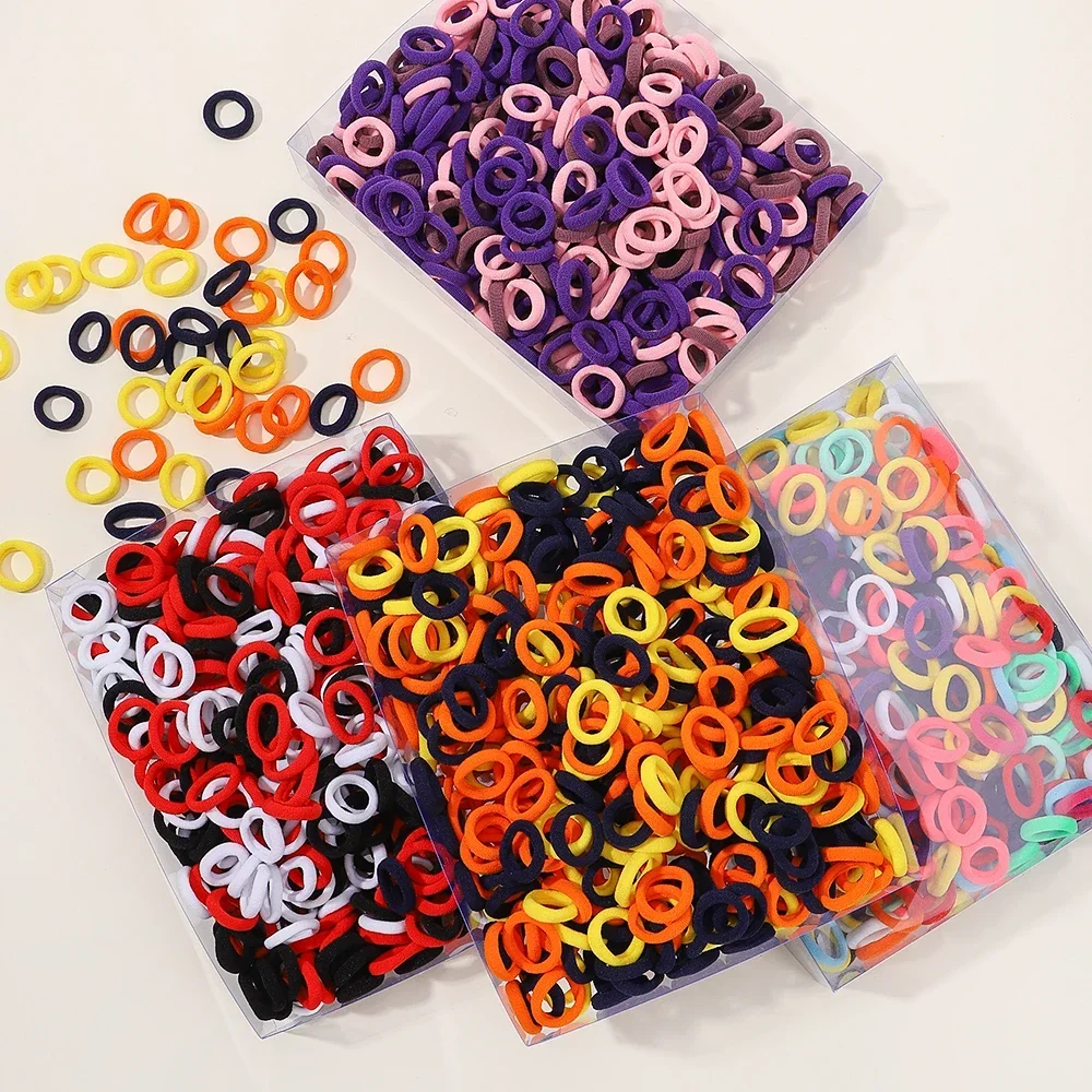 20/50/100pcs Baby Girls Colorful Small Elastic Hair Bands Children Ponytail Holder Kids Headband Rubber Band Hair Accessories