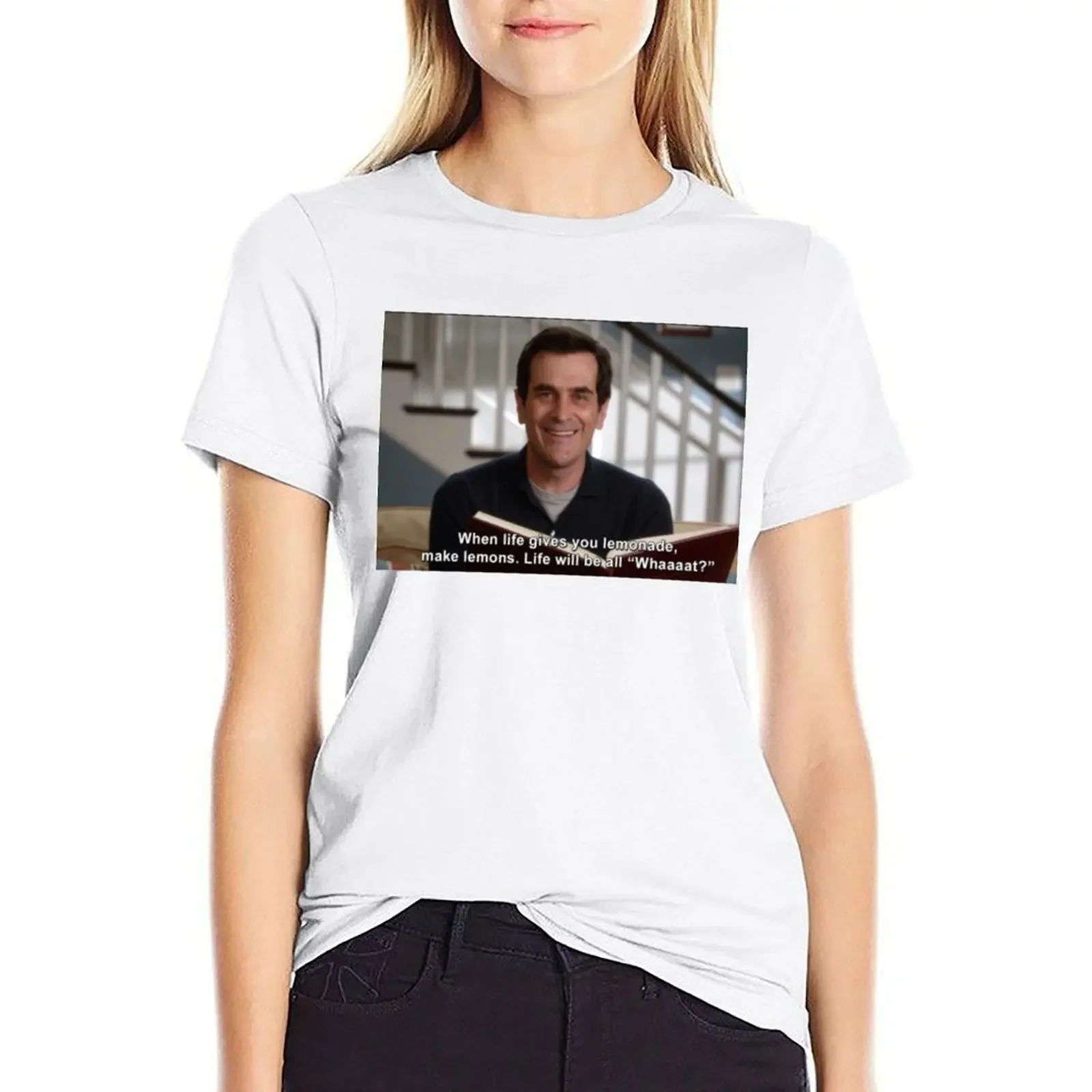 

Phil Dunphy Modern Family funny Quote T-shirt Female clothing hippie clothes Blouse plus size t shirts for Women loose fit