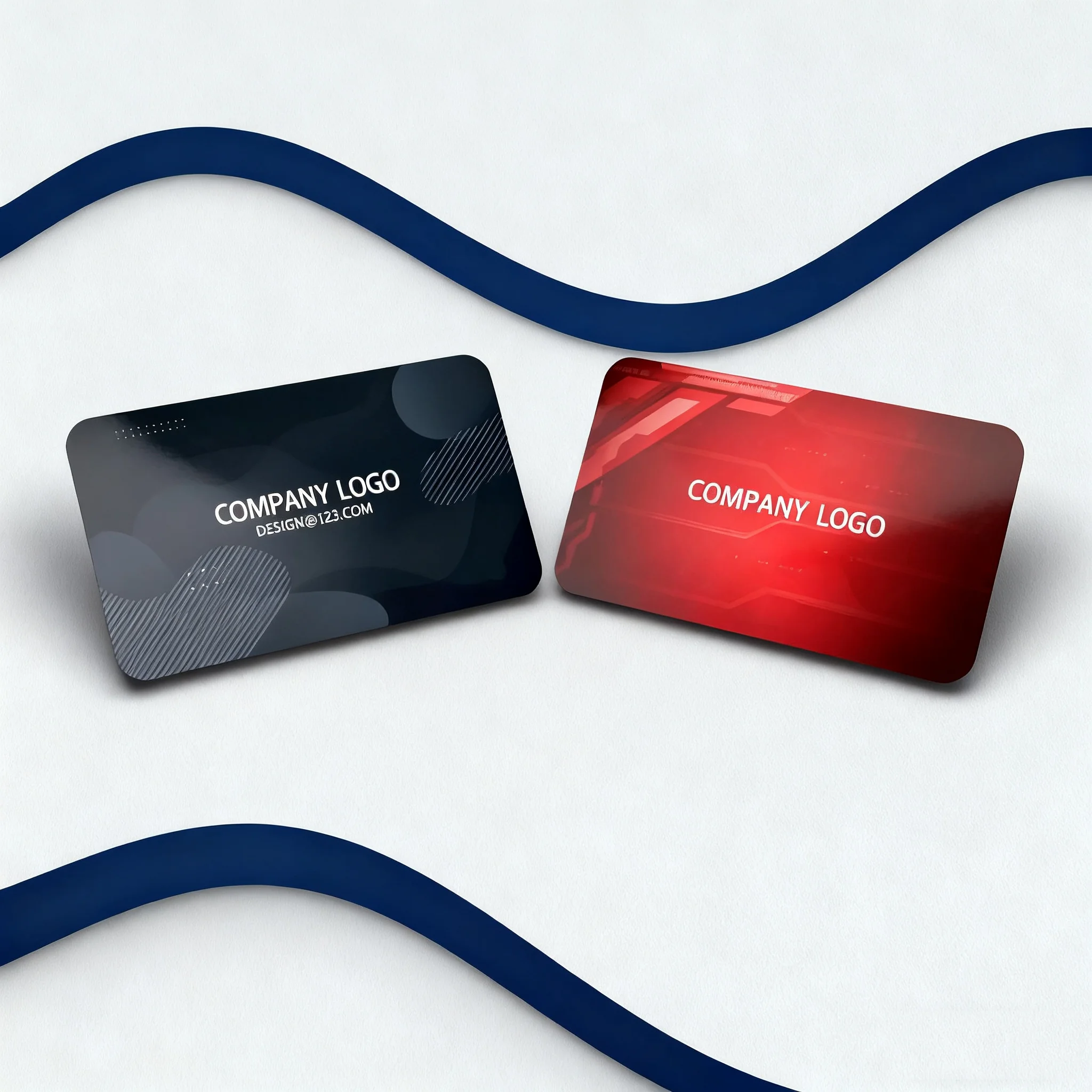 맞춤형 PVC 명함 인쇄 |   방수 및 둥근 모서리 |   광택/무광/프로스트 마감 |   맞춤형 로고 디자인