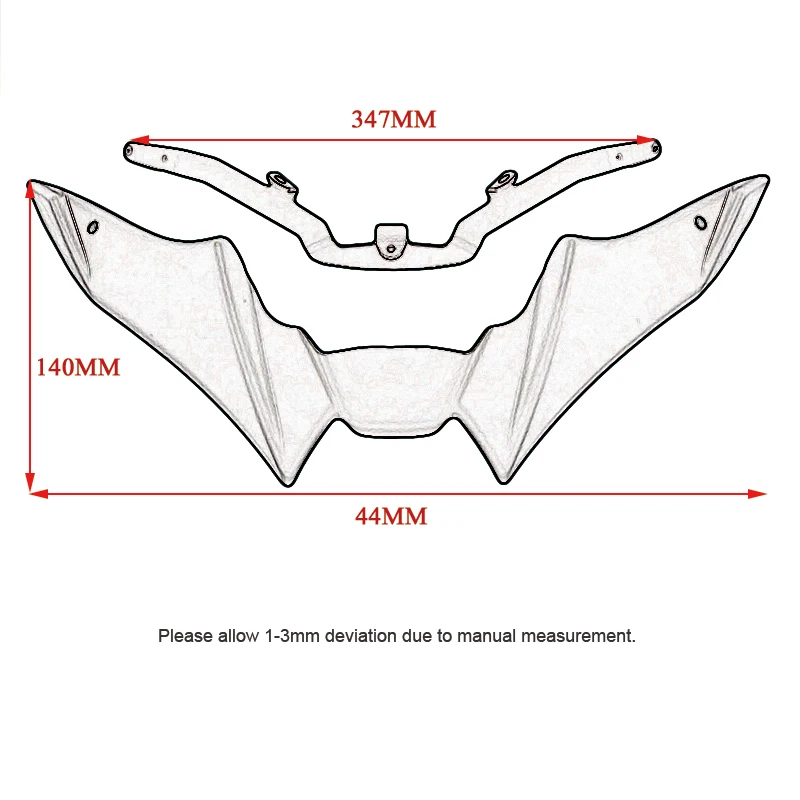 Guardabarros de rueda delantera para motocicleta, extensión de cono de nariz y pico, cubierta de alerón para YAMAHA MT-09 MT09 MT 09 SP 2023, 2021-2022