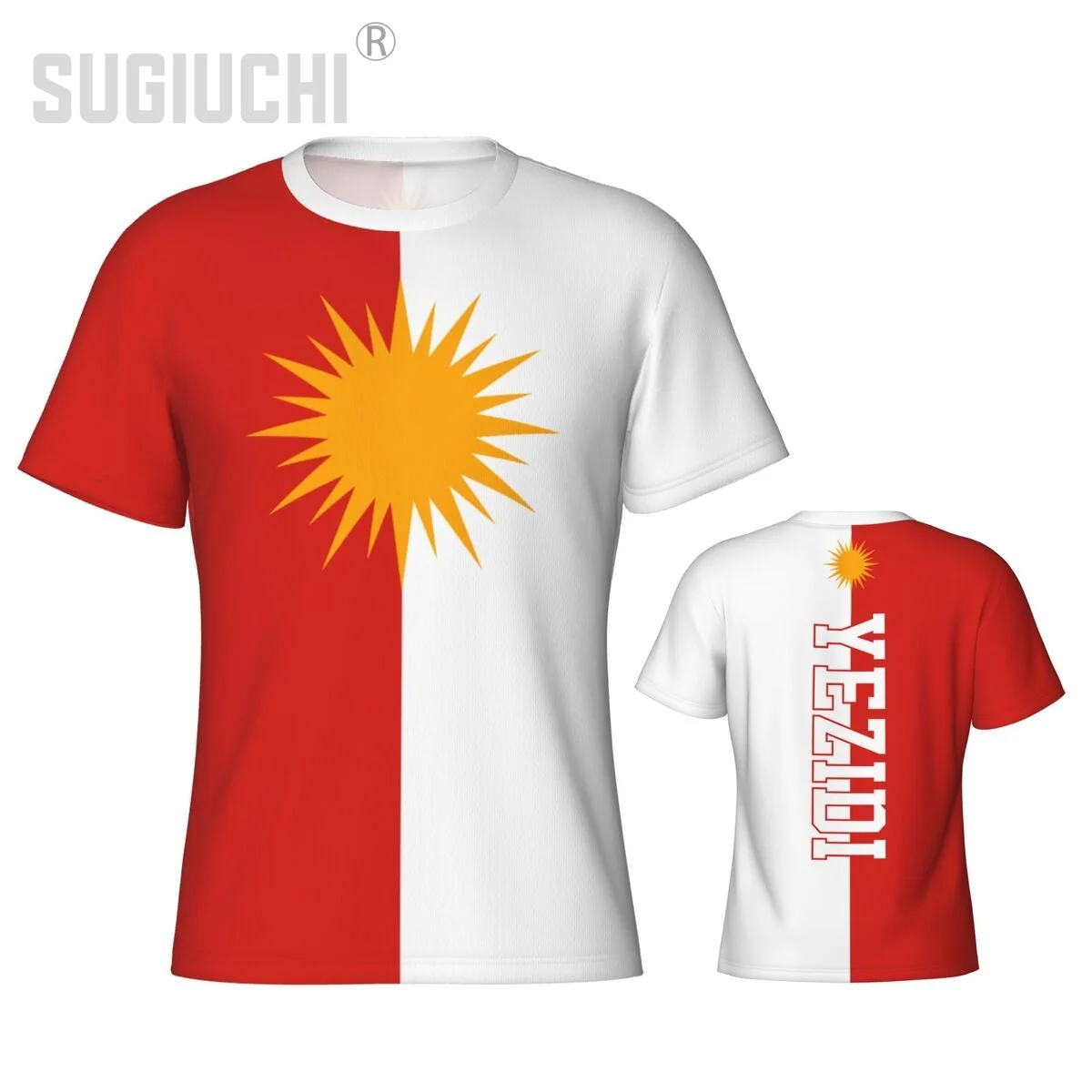 Tight Sports T-shirt Yezidi Flag 3D For Men Women Tees jersey Clothes Soccer Football Fans Gift Patriotic T shirt