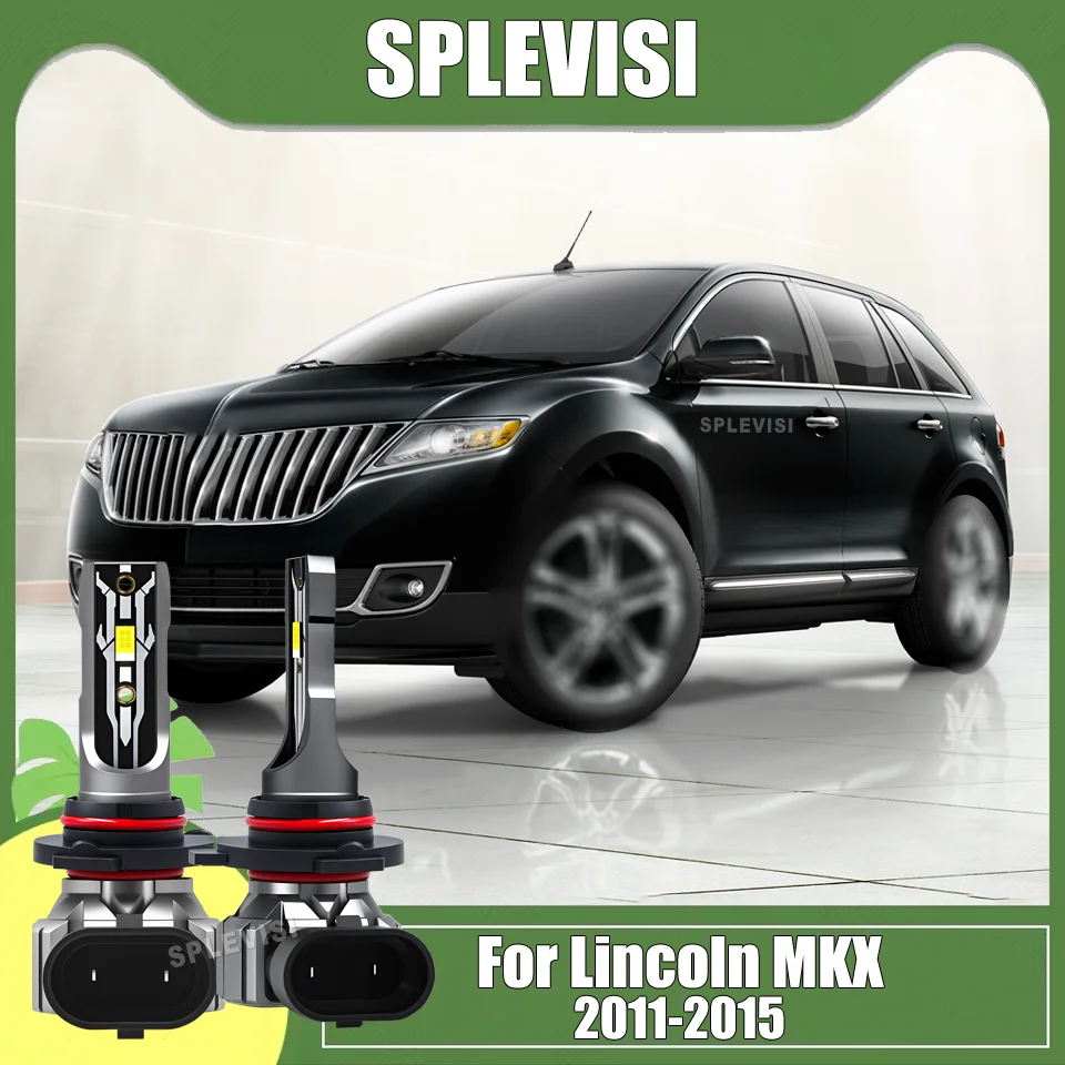 

2Pcs With a cooling system LED Headlights 9012 HIR2 Car Auto Bulbs Headlamp Super White For Lincoln MKX 2011-2015 2012 2013 2014
