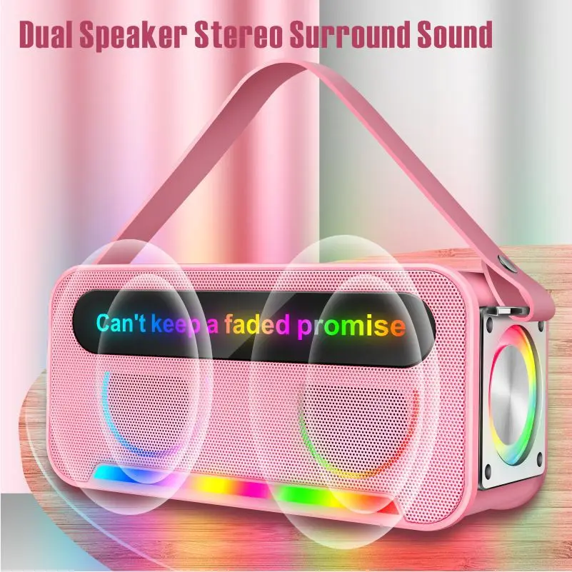 جديد K9 لاسلكي كاريوكي سمّاعات بلوتوث صغير خارجي محمول الهاتف المحمول مضخم صوت FM المنزل آلة متكاملة عرض كلمات