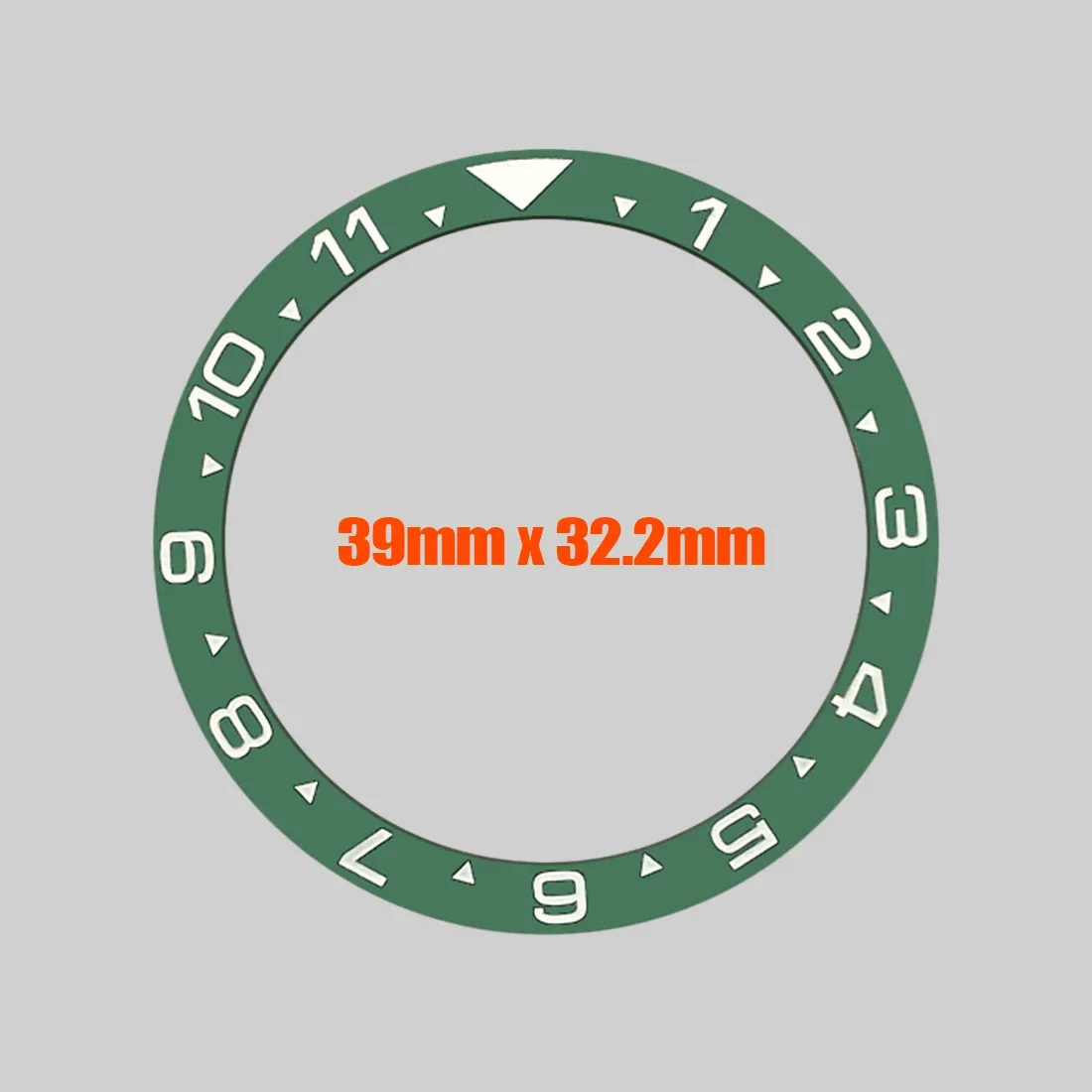 39x32mm inserção de moldura de relógio 6105 anel de moldura adequado para 6105 6309 tartaruga nh35 nh36 caixa de relógio peças de anel de moldura plana