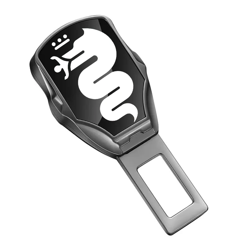 Extensor de Clip para cinturón de seguridad de coche, accesorios de emblema personalizados para  For Alfa Romeo Stelvio MiTo Giu