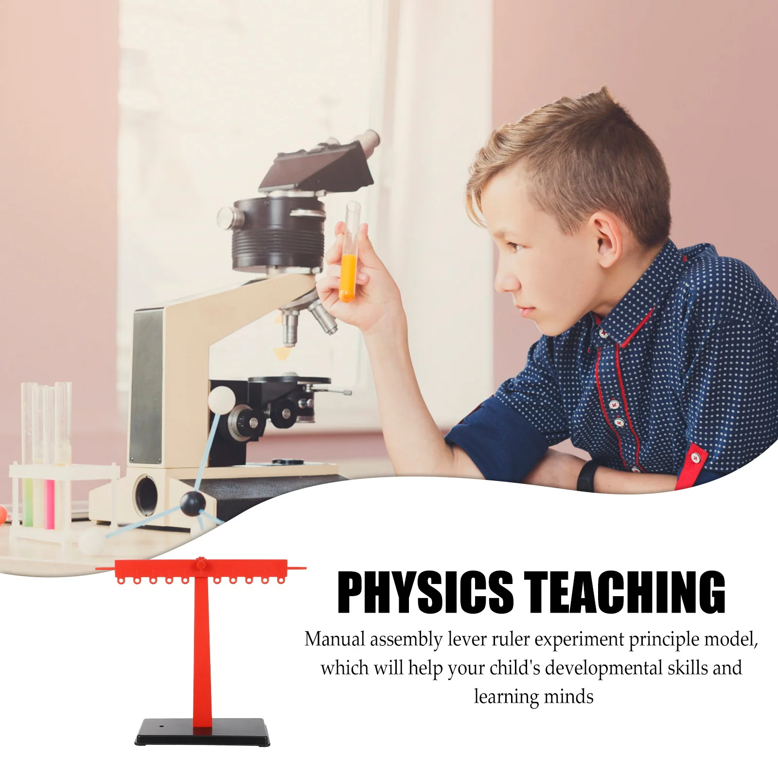 

2 Sets Lever Ruler Educational Playthings Manual Model DIY Experiment Toy Teaching Handmade Science