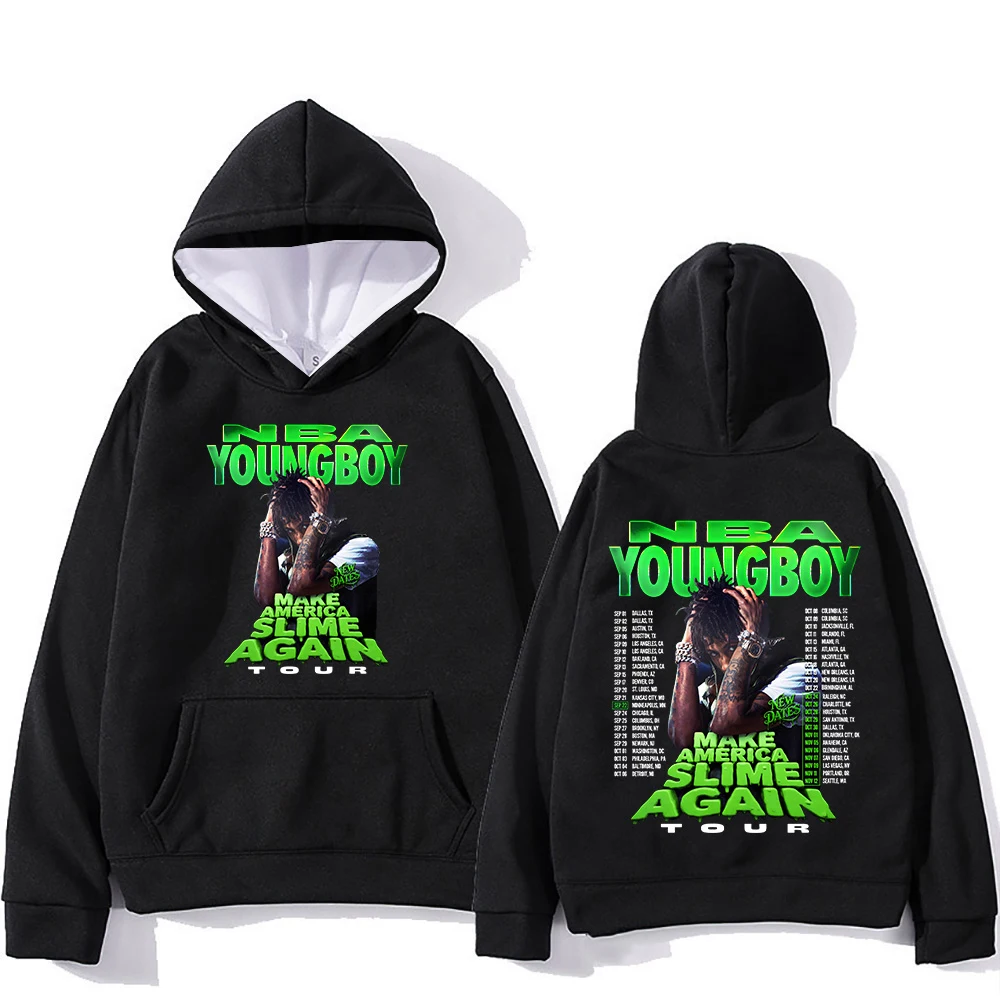 

YoungBoy MASA Tour 2025 Schedule Cities Tour Dates Make America Slime Again Adult Kids Hoodies Large Comfy Stylish Fall Winter
