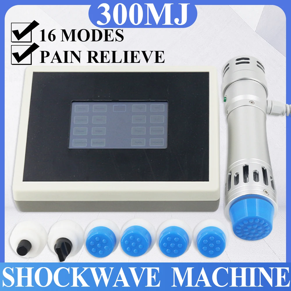 Shockwave Therapy Machine Portable Massager 300MJ Shock Wave Massager For ED Treatment Relief Back Pain Relaxation Physiotherapy