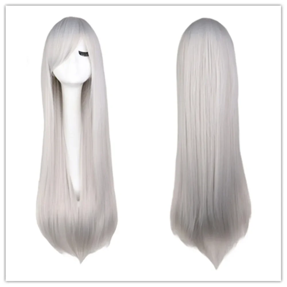 

Satoru Women Cosplay Wig Anime Long Straight Sliver White JJK Costume Accessories Silver White Wigs Party Costume