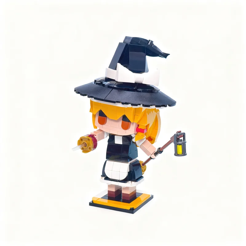 318pcs MOC Marisa Chibi - Touhou Games Model Building Blocks Christmas Gift Toy Architecture Craft 3D Assemble DIY Creative