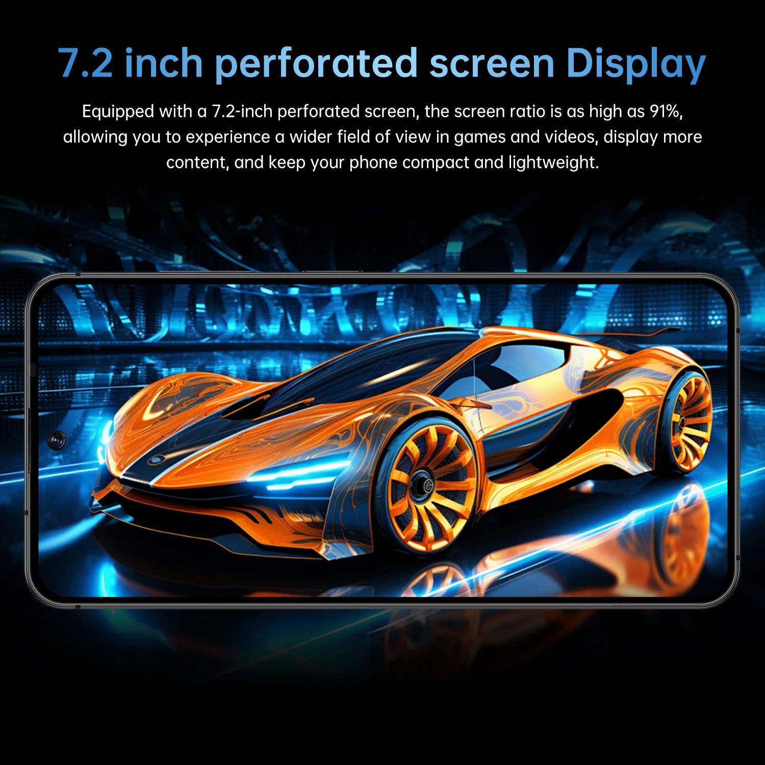 IVMI XS26 Ultra Smartphone 7.2Inch Android 12 4GB RAM 32G ROM Face ID 5500mAH Battery Google Play Store Mobile Phones