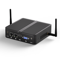 HYSTOU Hot Sale Office Computer Low Power Intel Celeron J4125  IOT Windows 10 2*LAN VGA HTPC Industrial Fanless Mini PC