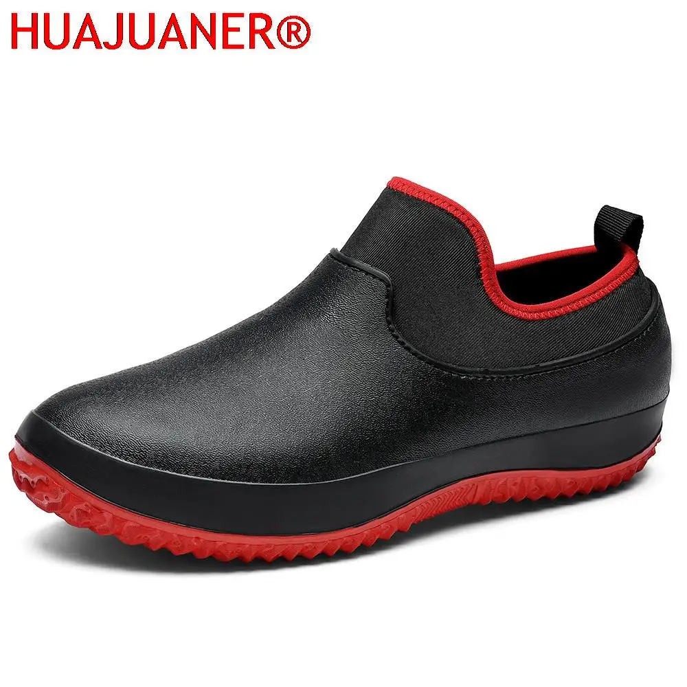 Men Slip On Resistant Oil-proof Kitchen Shoes Chef Multifunctional Restaurant Garden Waterproof Safety Work Medical Shoes