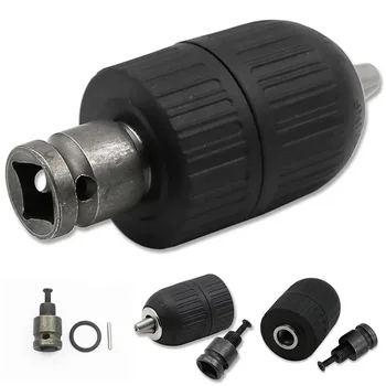 2pcs Set Keyless Drill Chuck&Adapter For 13mm 1 2 Drill Wrench Rotary Power Cordless Drill Power Tool Accessories 1