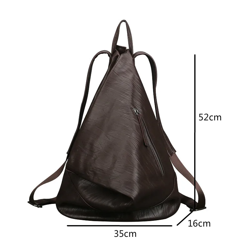 Johnature 2024 New Retro Genuine Leather Backpack Leisure Large Capacity Women Bag First Layer Cowhide Solid Color Travel Bags