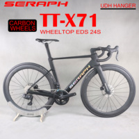 new TT-X71 Bicycle Full Carbon Light Weight Road Bike With WheelTop Wireless Electric Group Set  carbon wheels