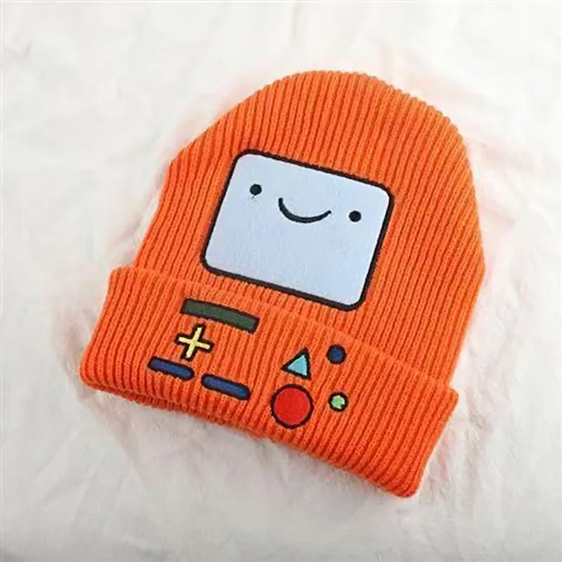 الخريف الشتاء الإنترنت المشاهير الرجعية لعبة وحدة التحكم الكرتون الدافئة الكبار الطفل الأسرة قبعة صغيرة للرجال النساء قبعة باردة #6