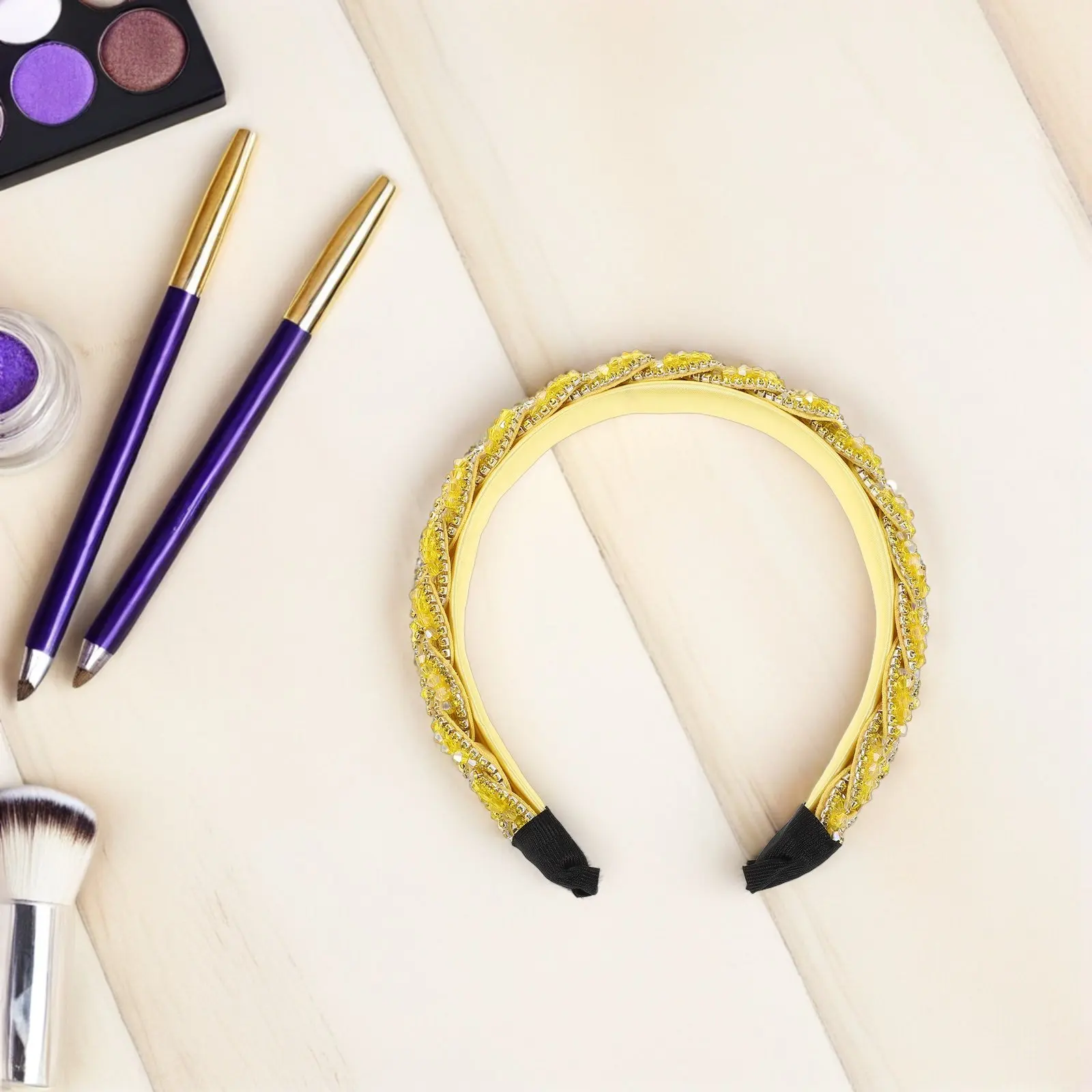 

Luxury Rhinestone Headband Wide Baroque Crystal Hairband for Weddings Parties Elegant Sparkling Bridal Hair Accessories