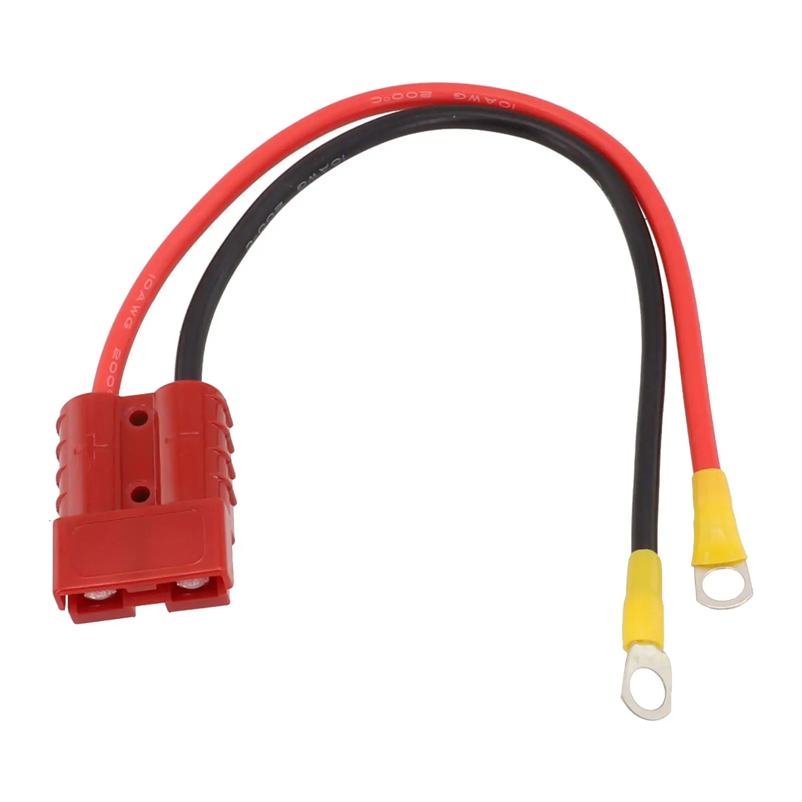 

For Battery Charging 50Amp Connector Connector Cable 30cm 40C-125C 50cm M8 Post Red Black Jacket 1000 V DC 100cm