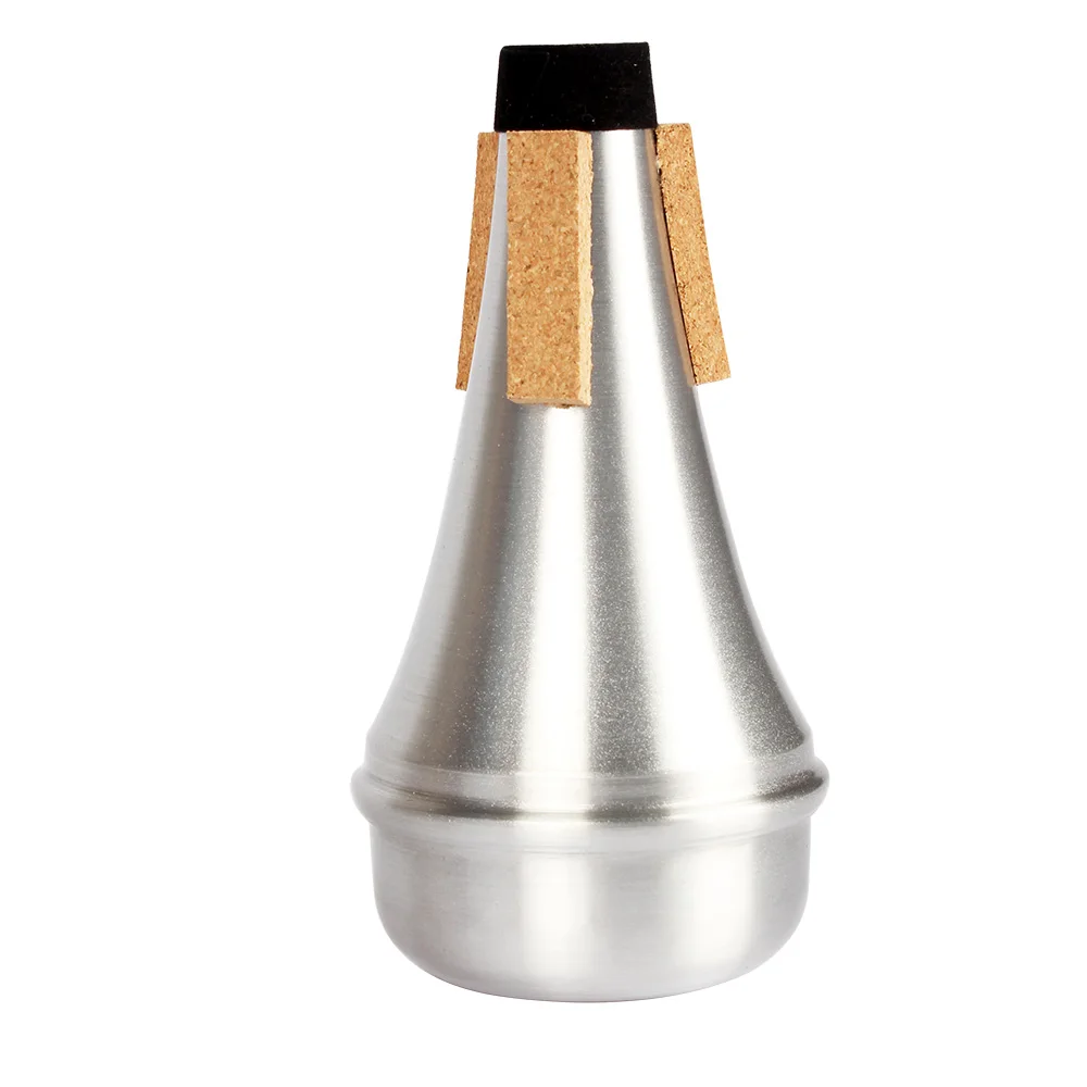 Schwächere Anfänger üben mit geradem Dämpfer, Zubehör, silberner tragbarer Dämpfer aus Aluminiumlegierung, Trompeten-Schallreduzierer, Trumpetuniver – Detail 1