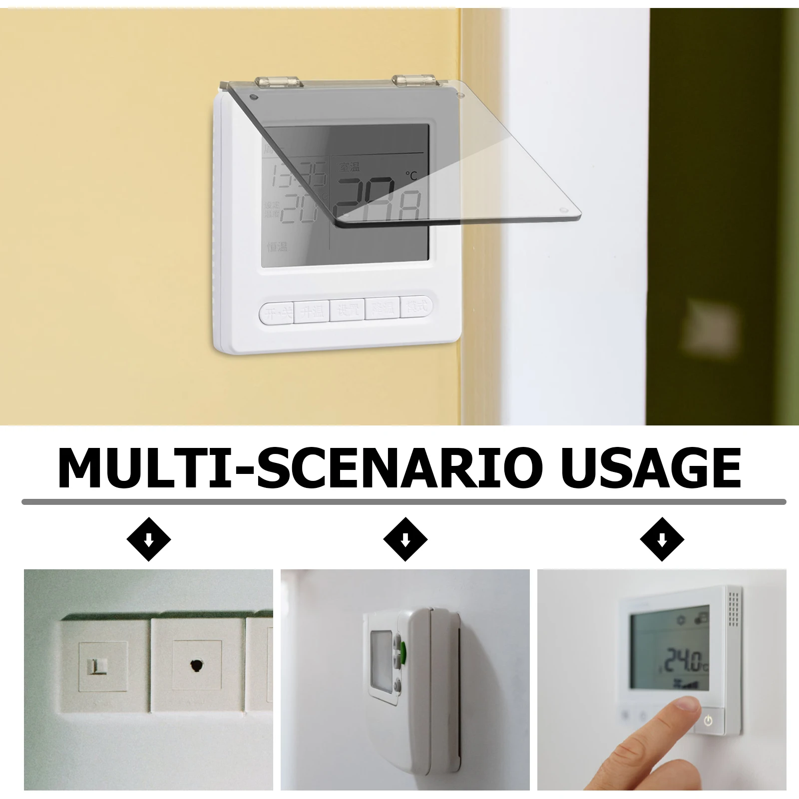 

Sturdy Ac Panel Cover Waterproof Design Long Lasting Protection Easy Installation Central Air Conditioner Switch Protector