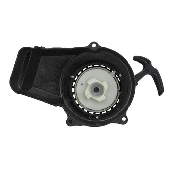 Arrancador de retroceso de aleación con tornillos para 2 tiempos 47cc 49cc Pocket Coolster SSR SX50 Mini Dirt Bike Moto Quad ATV negro