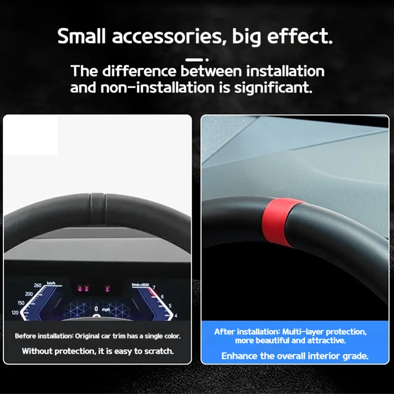 لسيارات BMW 3 5 Series G20 G60 X3 X5 G45 G05 عجلة توجيه سيارة محاذاة ملصق خط الوسطى ملصق داخلي ملحقات داخلية