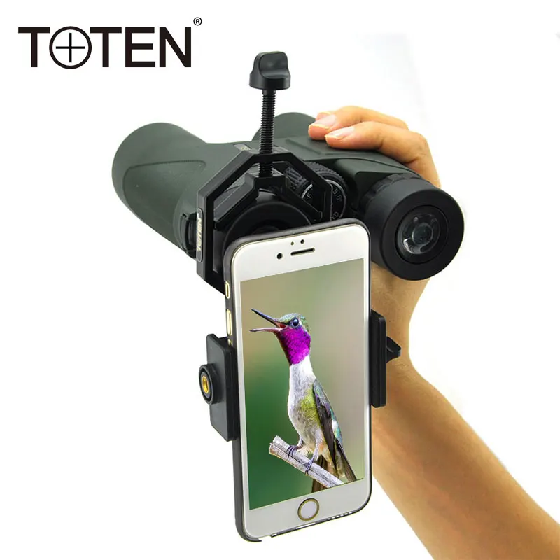 

TOTEN Universal Binoculars Cell Phone Adapter Mount Monocular Binoculars Spotting Scope Bracket Eyepiece Adapter Multifunction