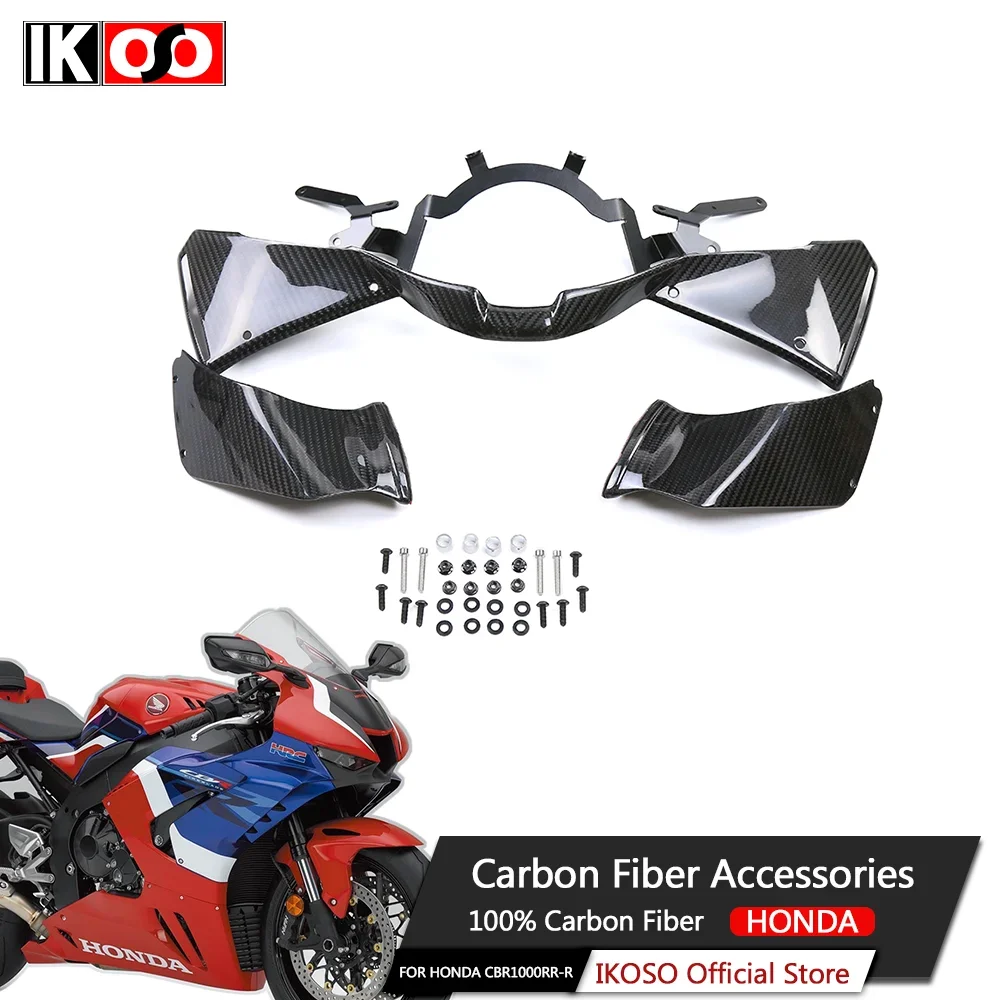 

100% 3K Dry Pure Carbon Fiber Motorcycle Modification Winglets Wings Fairing Kit For Honda CBR1000RR-R 2021+