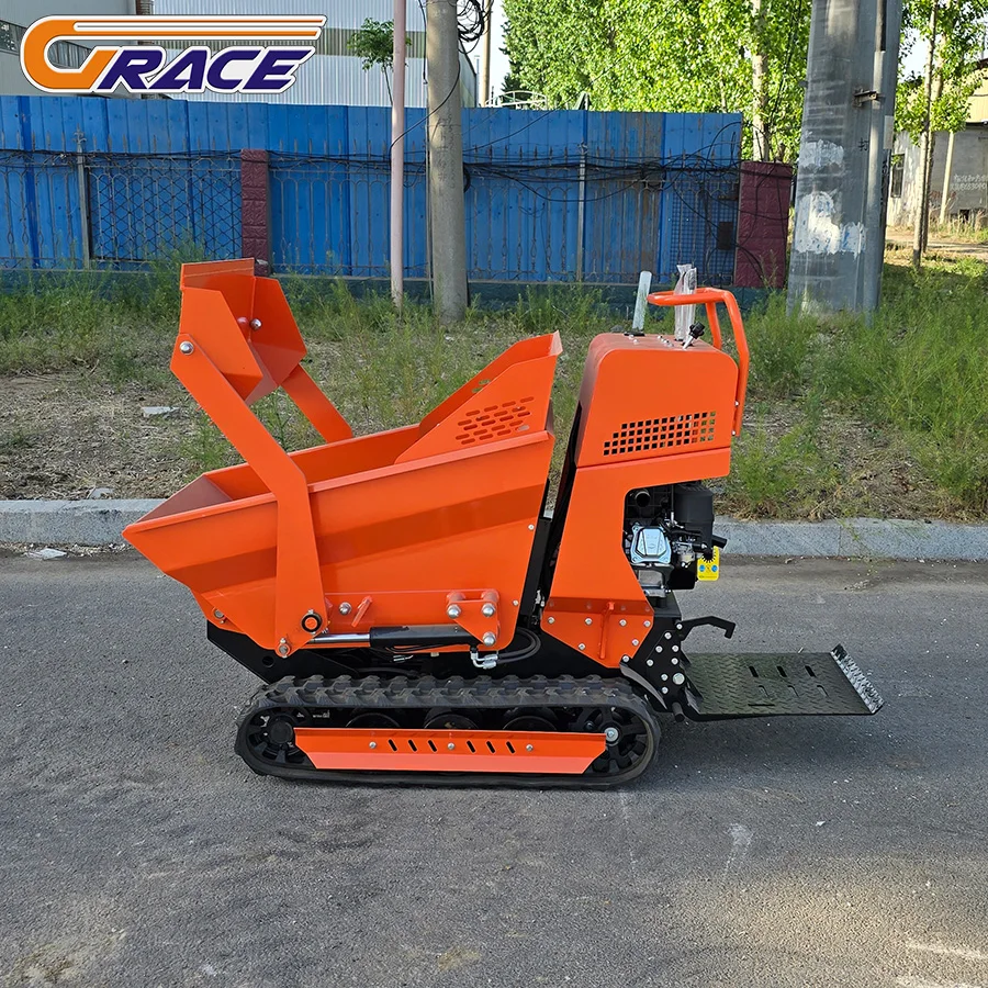 الصين البسيطة المسار قلابة 500 كجم شاحنة قلابة صغيرة البنزين الزاحف قلابة صغيرة