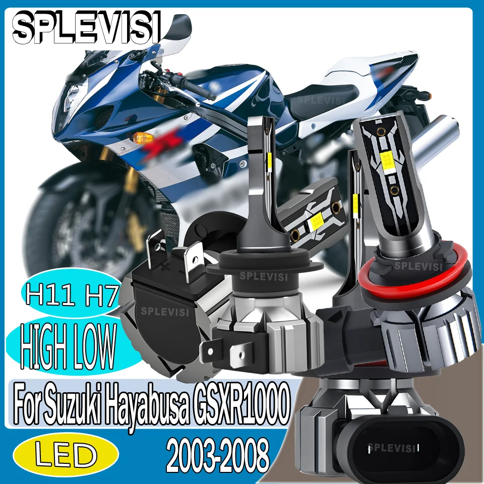 

plug-and-Play Quality Assurance motorcycle Headlight High Low Beam For Suzuki Hayabusa GSXR1000 2003 2004 2005 2006 2007 2008
