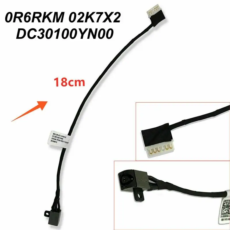 ∘Laptop Power Jack Replacement Cable Inspiron 15 5565 5566 5567 5570 5575 17 5770 Fast Fix DIY Service