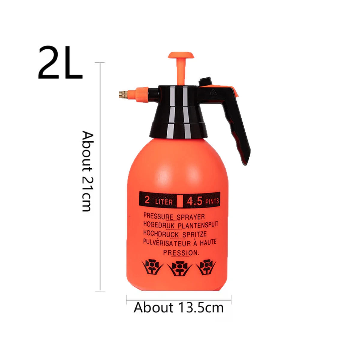 2 Liter Pressure Watering Can Manual Pressurized Gardening Tools Garden Irrigation Sprayer Spray Vegetable Products Water Fogger image 2