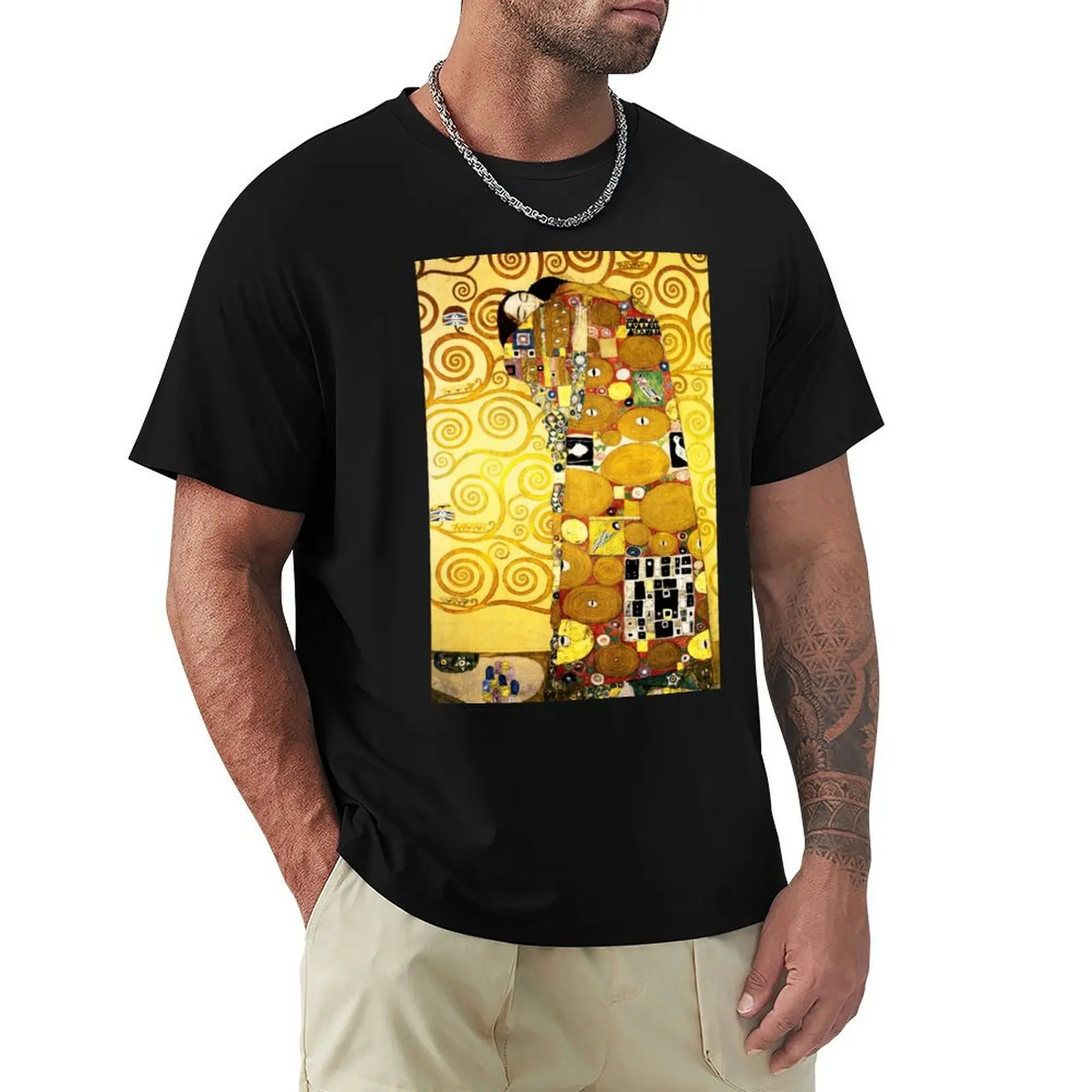 Gustav Klimt The Embrace T-Shirt boys whites cute tops shirts graphic tee anime clothes mens plain t shirts